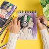 PANDAFLY Professional Charcoal Pencil Drawing Skin Tone Colored Colored Charcoal Pastel Chalk Pencils for Layering 12 Colors Set, Pencils, Pencils,