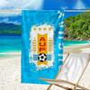Toalla de Playa con Diseño de Escudo de Club Impreso, Microfibra Súper Suave, Regalo Perfecto Cumpleaños, para Piscina, Playa, Viajes, para familia y amigos