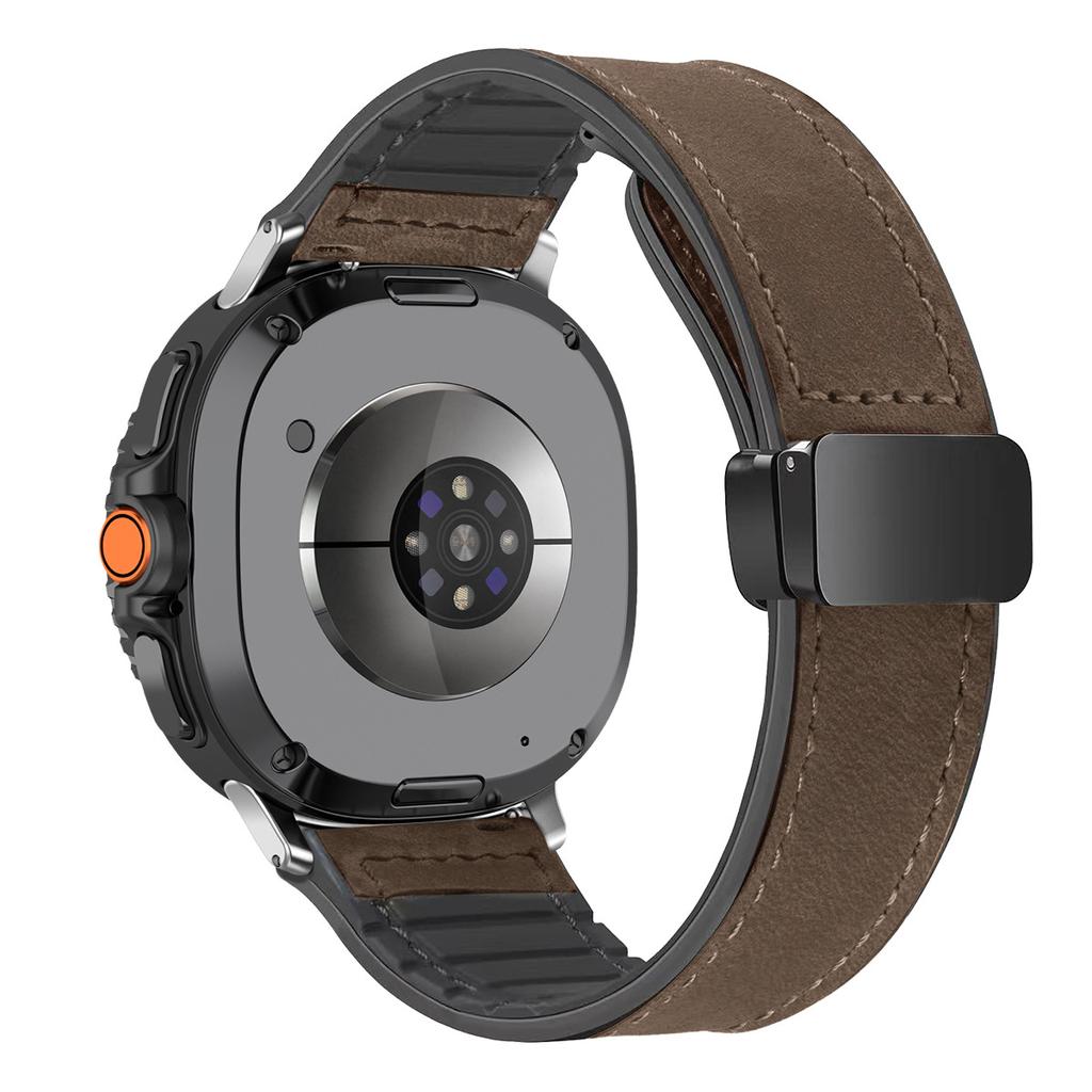 Leather Band for Samsung Galaxy Watch 8/8 Classic Magnetic Strap Silicone Bracelet for Galaxy Ultra 2025/7ultra Quick Fit Correa