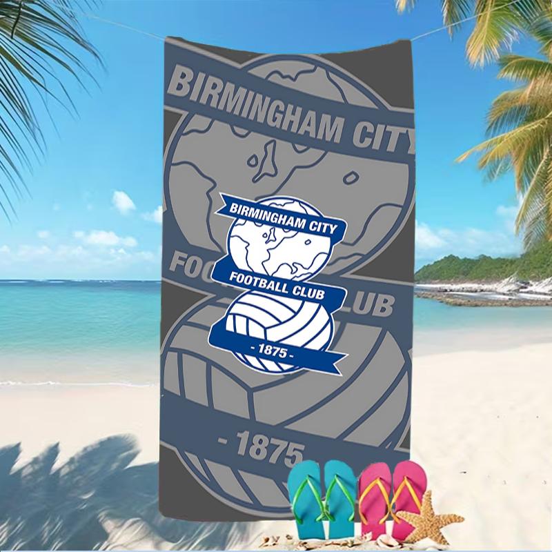 Beach Towel with BIRMINGHAM CITY LOGO Pattern - soft,absorbent,machine washable Lightweight&Modern,swimming,Travel Essentials