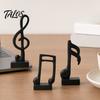 Talos 3Pcs Minimalist Music Note Resin Sculpture, Treble Clef & Eighth Quarter Desk Decor for Piano Room Living Room, Matte Art Collectible, Creative