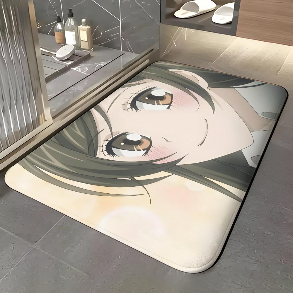Anime K-Kamisama Kiss Grindų kilimėlis Minkštas flanelinis Įėjimo durų kilimėlis Neslystantis Sugeriantis Vonios kambario Miegamojo Grindų kilimas