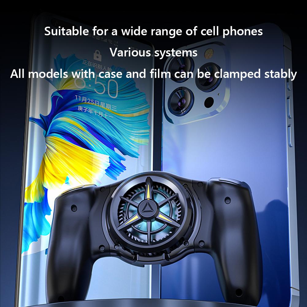 Handy Dehnbarer Gamecontroller mit Kühlventilator Typ-C Teleskop-Gamecontroller Mobile Gamepad für Android & iPhone