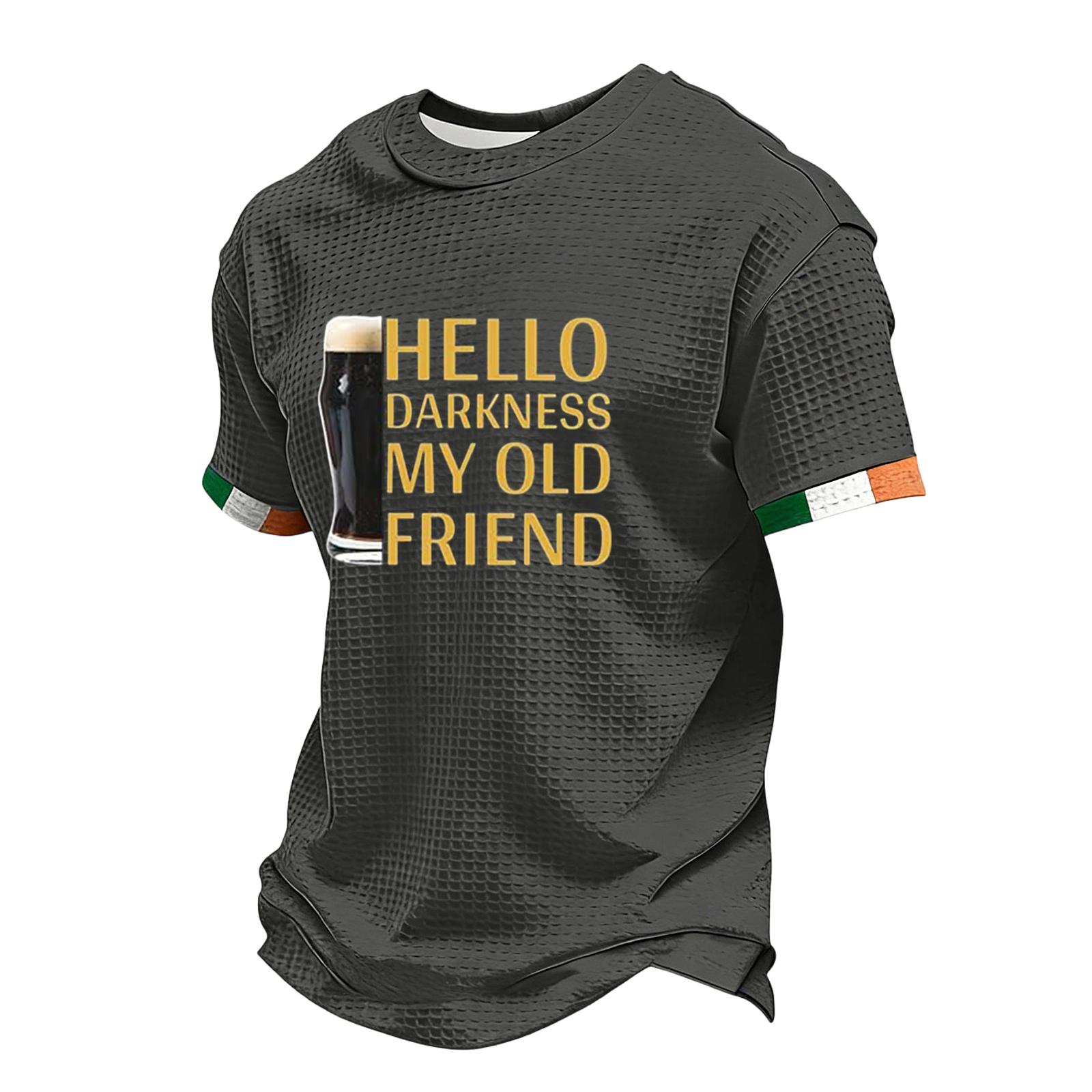 

Men s Casual Round Neck Short Sleeve T-Shirt L