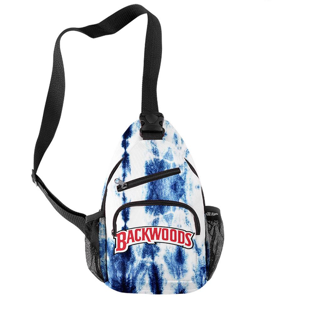 Backwoods 3D Printed Breathable Wear-Resistant Men'S Shoulder Bag Satchel Breast Bag