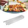 Edelstahl Eisen Hitzetent Brenner Abdeckung für Grills Einfach zu Installieren Hitzediffusorplatte Outdoor Kochzubehör A0KF