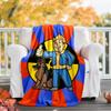 Vault-Tec Flannel Blanket Soft All-Season Throw, Design for Camping, Car Travel, Hiking Sofa, Bed, Office Perfect Gift for Parties