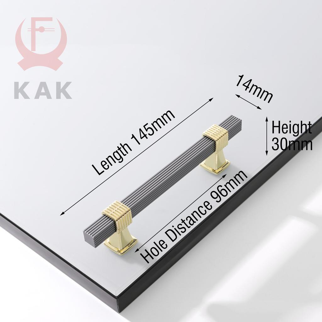 KAK Fashion Gold Kitchen Cabinet Knobs and Handles Zinc Alloy Black Long Furniture Handle Cupboard Door Pulls 1000mm Hardware