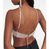 Nouveauté 2023 Chaîne de Soutien-gorge Sexy pour Femme à Strass Bandeau Maille Argentée Poitrine Bijoux en Cristal Haut