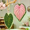 Hot Plant Leaves Hot Plant Cartoon Hand Towel Double-Layer Absorbent Thickened Quick Drying With Hanging Design Bathroom Kitchen