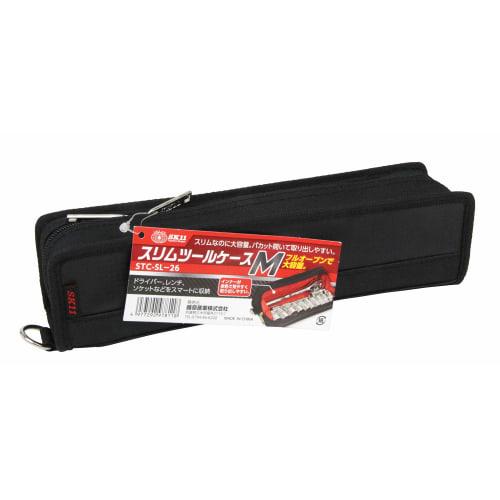SK11 (SK11) Slim Tool Case Width 260 x Height 60 x Depth 60mm STC-SL-26 M Size Pen Case Type Large Opening Black
