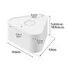Yamazaki Rice Ball Container with Valve, 2-Pack, White (2-Tier, 10.6x9.8x10.3cm) Tower Microwave, Dishwasher, and Freezer Safe