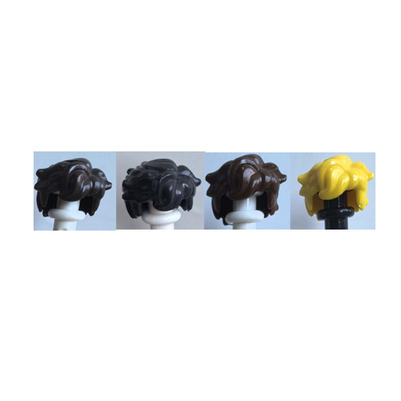 MOC City Building Blocks Procurement Products Body Character Accessories Colorful Hair Mini Bricks Compatible Toys Gift K075 DIY