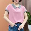 Short-sleeved T-shirt summer new casual top middle-aged women's age-reducing and thin bottoming shirt