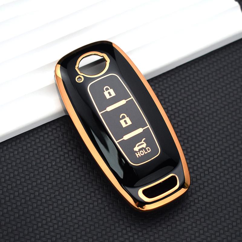 3 4 Buttons Tpu Remote Key Case Cover Shell Fob Holder Keychain For Nissan X-Trail T33 Qashqai J12 Teana Altima Ariya