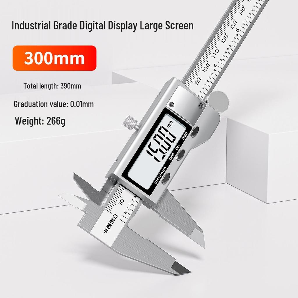 High-Precision Digital Vernier Caliper - Small Industrial Grade Metal Electronic Depth & Height Measurement Tool