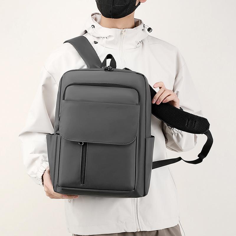 High-Quality Men's Travel Backpack – Large Capacity Nylon Laptop Bag for Business Trips & Outdoor Use