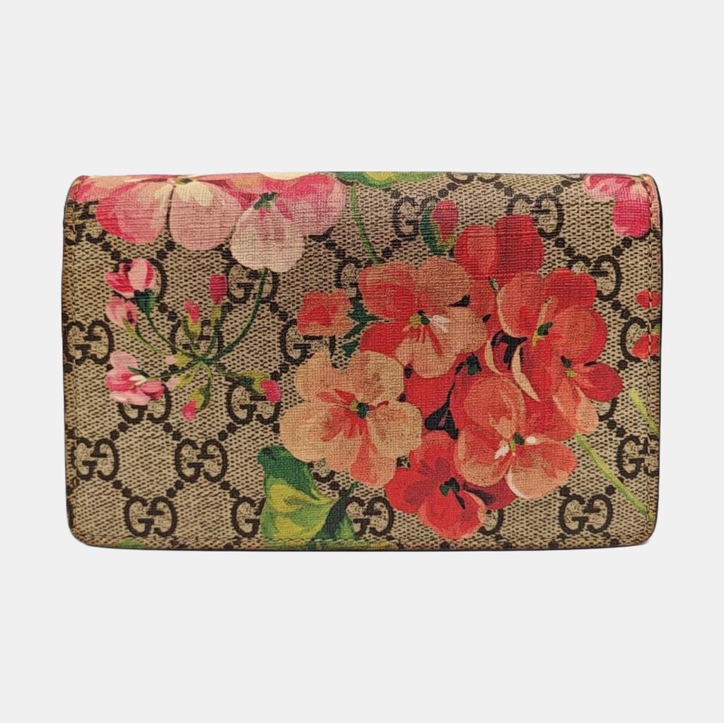 [Pre-Owned] Dionysus GG Blooms Tiger Head Buckle Logo Geranium Print Chain Shoulder Bag - Fair #1U6PO0B