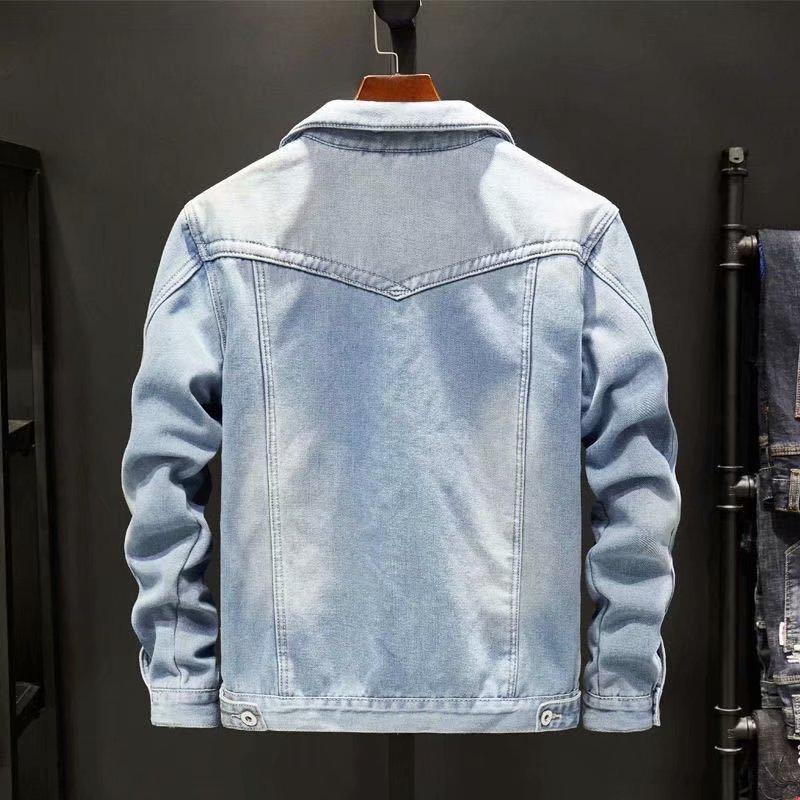 Winter Plus Velvet Thick Denim Jacket Men's Loose Large Size Warm Tooling Jacket
