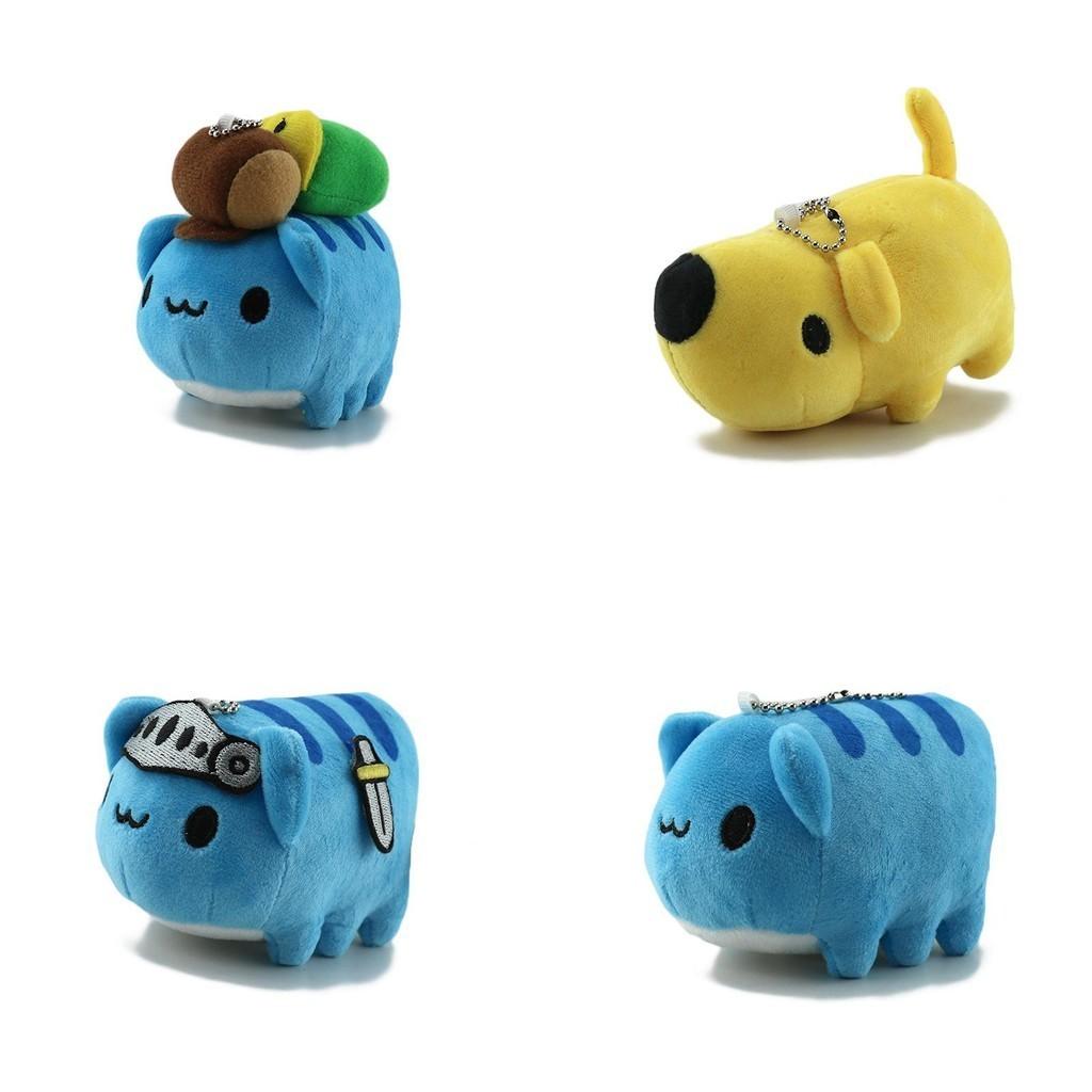 Adorable Cat Insect Plush Keychain Cute Cartoon Wobbly Doll Gift Bag Decoration