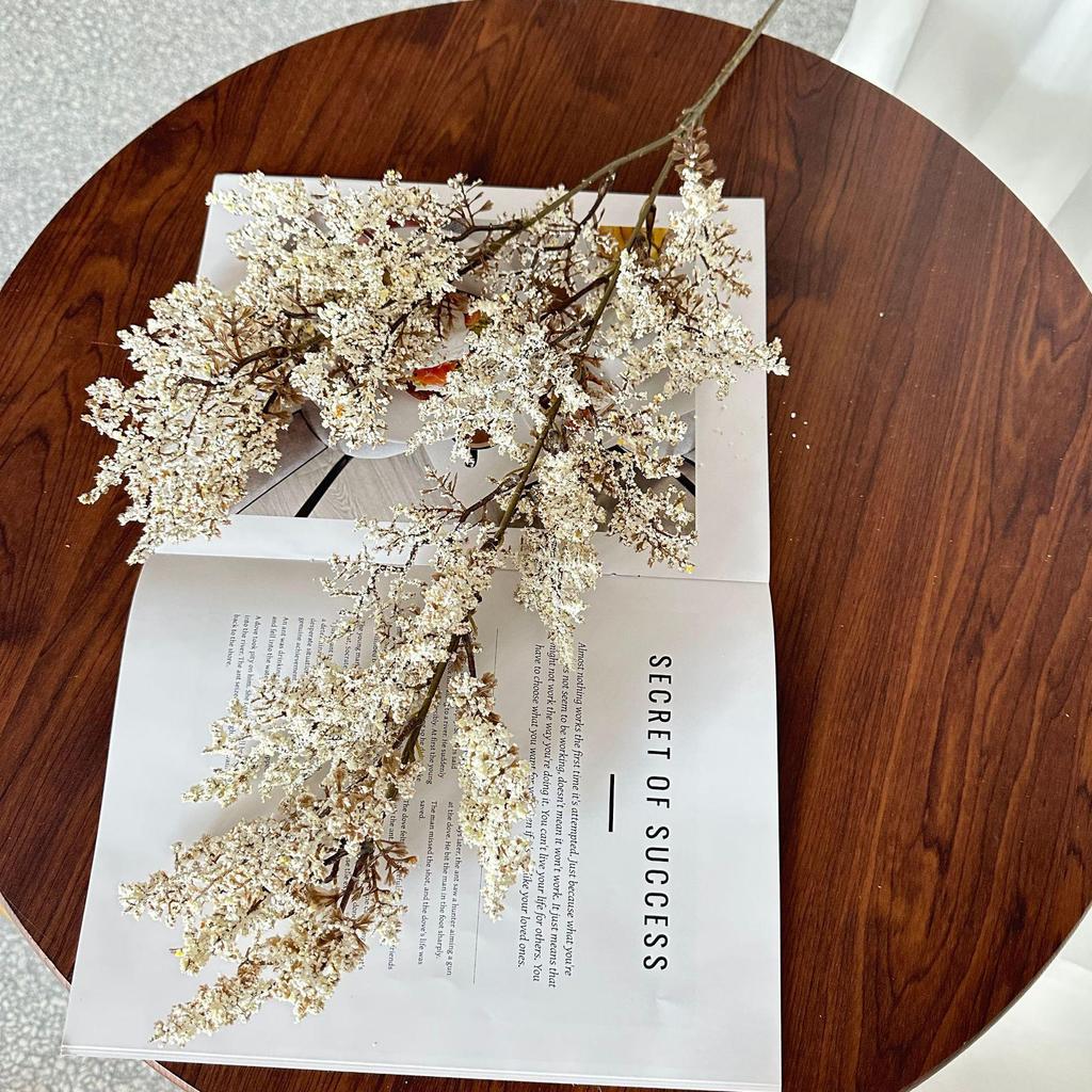 Wabi-Sabi Style Oil Painting Green Plant Ornaments: Floral Art Decoration & Photography Props