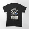 Cotton Teeshirt Man Fashion T Shirts Welcome To Wichita Baseball ¾ Sleeve Printed T Shirt Male Oneck Short Sleeve Casual Tops