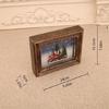 Seasonal Musical Picture Frame Feature Stmospheres LED Light Revolving Snowfalls And Durable Plastic Design