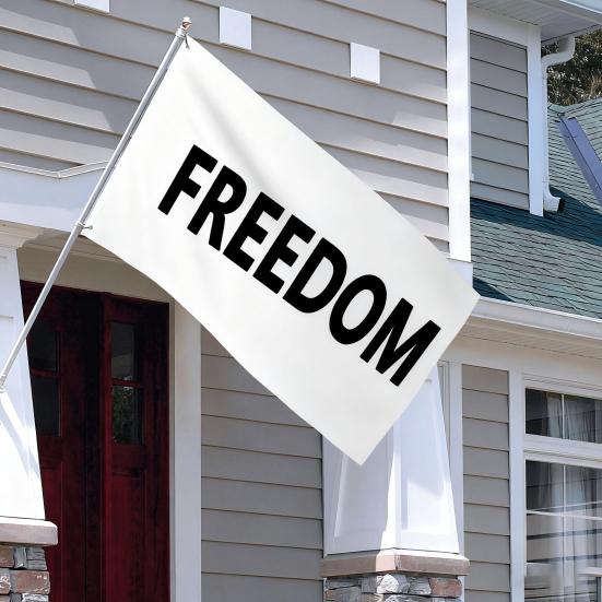 Freedom Flag Garden Charlie Banner with Grommets Outdoor Fade-Resistant Patriotic Flag