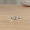 Gold Unique Demon Eye Open Ring Trendy Index Finger Turkish Ring Wedding Band Adjustable Blue Zircon Ring Daily