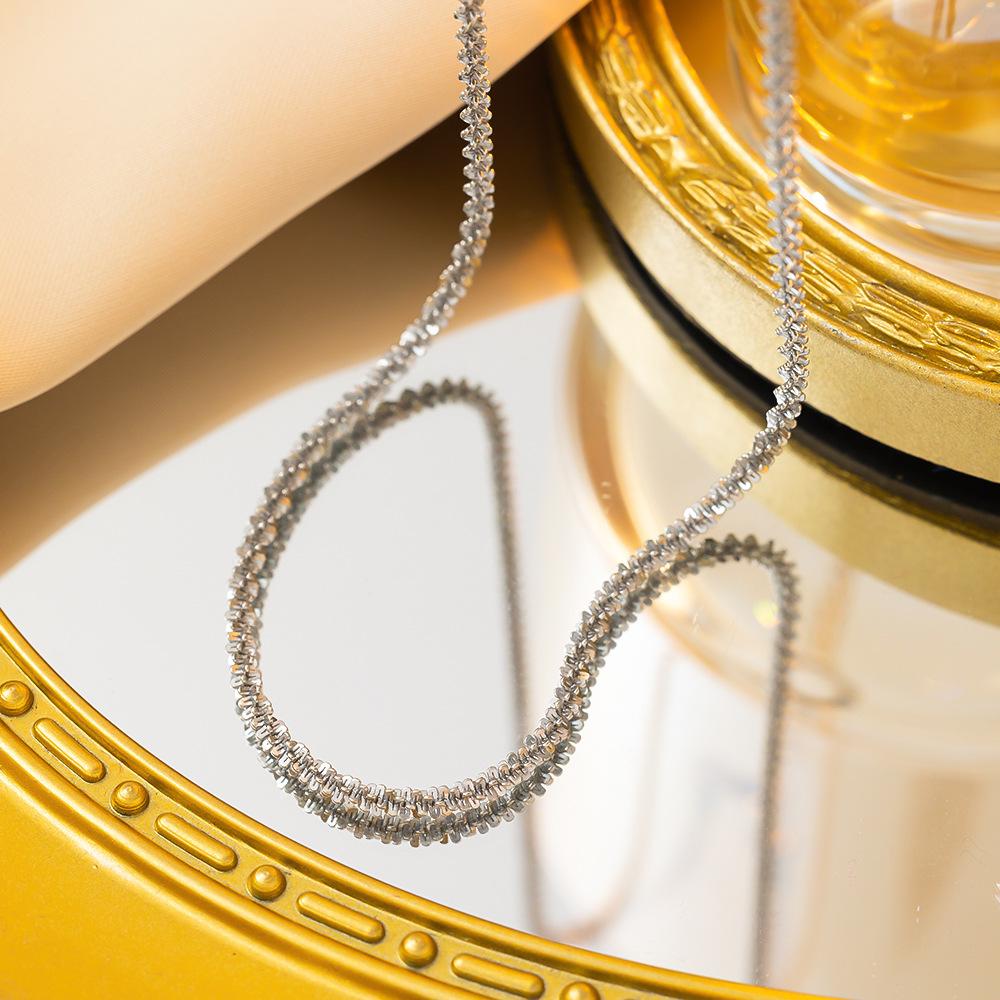 

Gold Silver Color Stainless Steel Chain Collar Necklace for Women Girls Simple Choker Jewelry Accessories Gifts for Friends