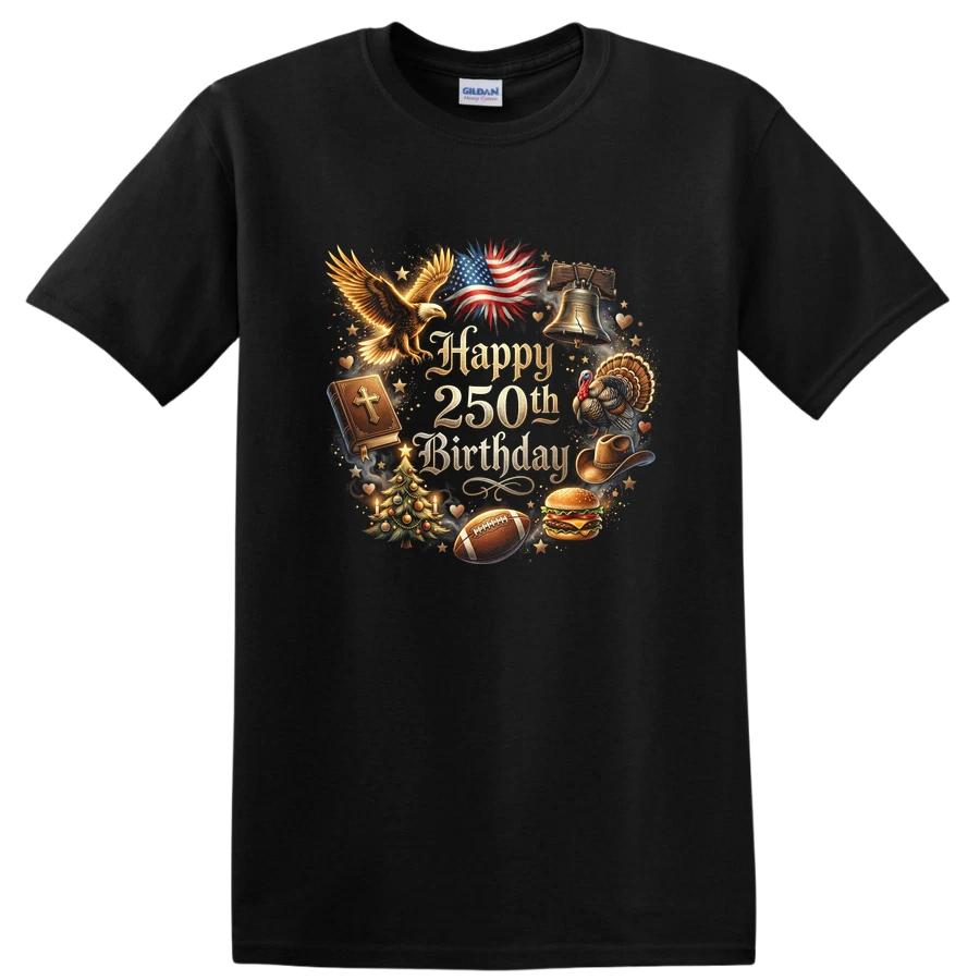 USA 250th Birthday Celebration T Shirt Happy Anniversary Eagle Tee Vintage XS