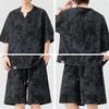 Izzueit Men's Tie-Dye T-Shirt & Shorts Two-Piece Set