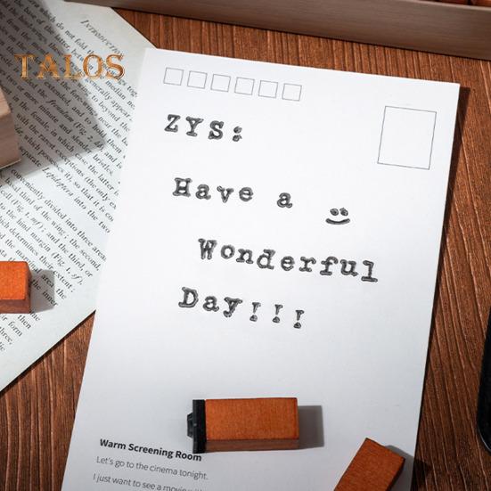 Timbri in Legno con Lettere dell'Alfabeto Bordo Liscio Set Timbri Lettere Multiuso Kit Scrapbook Fai da Te Materiali per Stampaggio