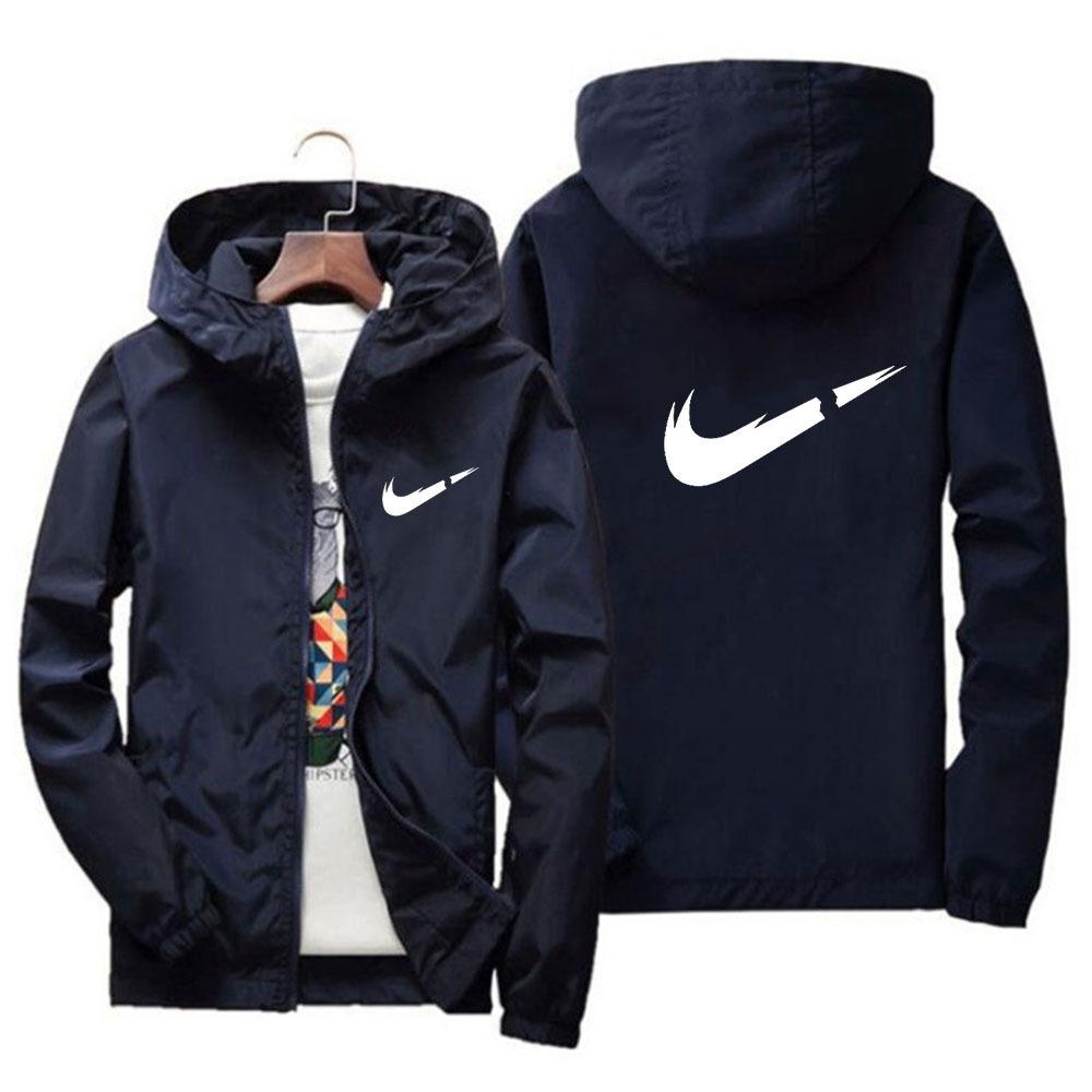 Fashionable loose cardigan with zipper jacket, trendy brand casual and versatile hooded jacket, windproof and rainproof jacket