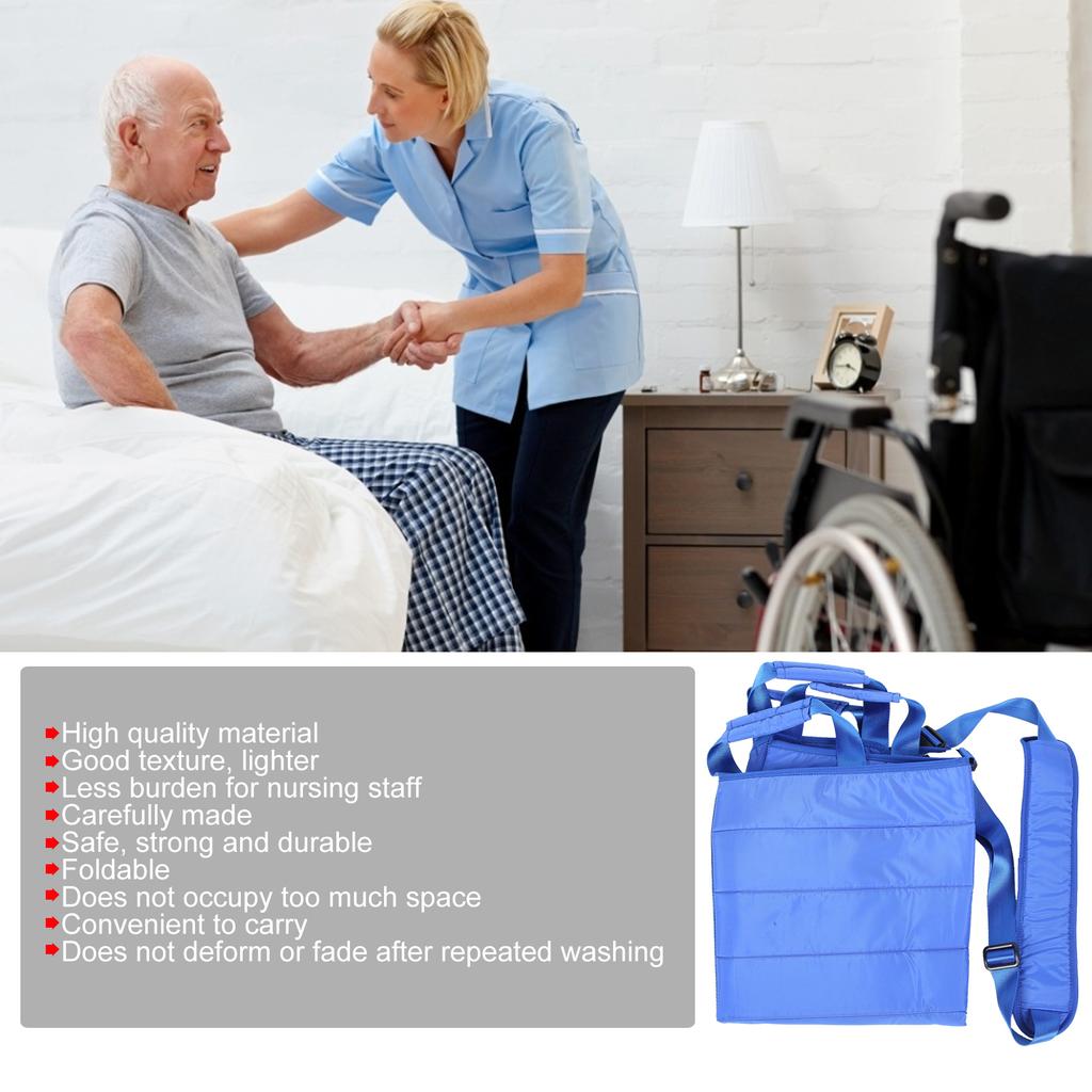 Patients Transfer Pad Positioning Pad Elderly Sheet for Turning Lifting (with Shoulder Strap)