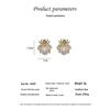 Korean 925 Sterling Silver Bee Pearl Stud Earrings