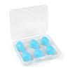 Reusable Silicone Clay Ear Plugs 6Pcs Soft Noise Cancelling with Storage Case for Sleep Travel Study Work