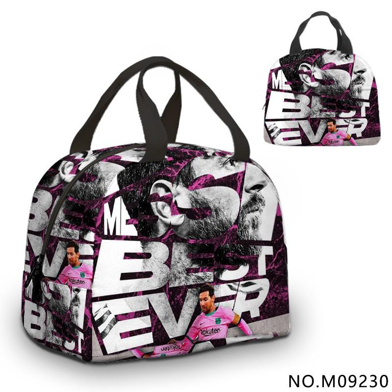 Insulated Lunch Bag Kids Students Adults Portable Food Carrier With Ice Pack Compartment Oxford Fabric Modern Minimalist