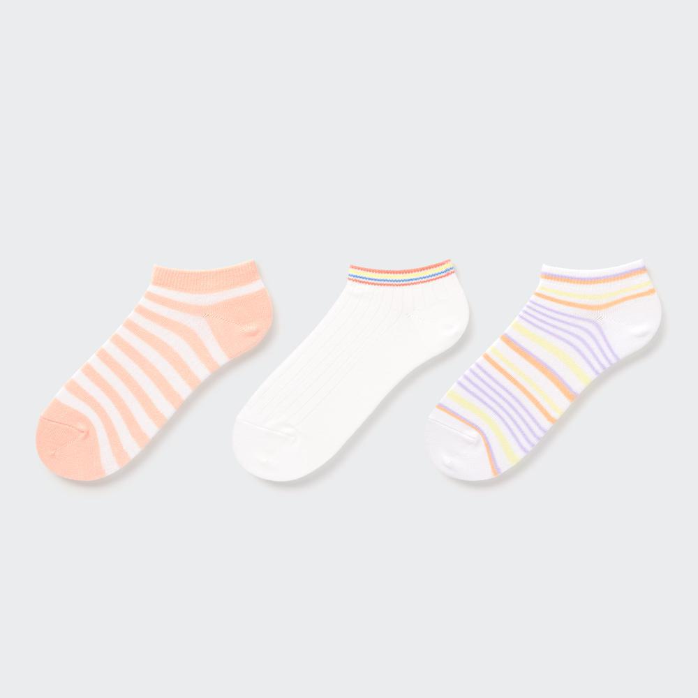

UNIQLO GIRLS Короткие носки 3P в полоску