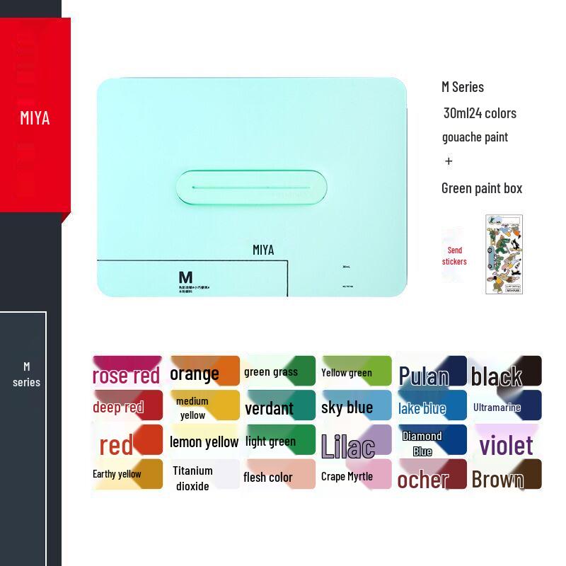 Miya HIMI Gouache Paint Set for Beginners – 18 or 24 Colors, 30ml Each