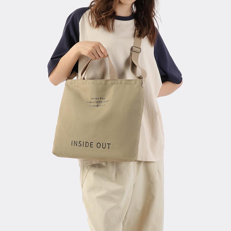 Retro Women's Canvas Tote: Large-Capacity Crossbody, Shoulder & Handbag for Students & Commuters