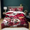 3-Pcs Hazbin Hotel Duvet Cover Set Soft Bedding Set Lightweight Quilt Cover All-Season Alastor For Girls Animation Fans