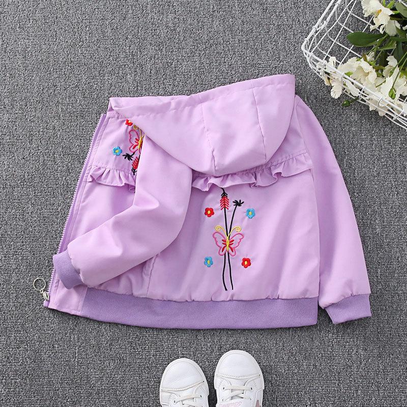 Small Baby Cartoon Hooded Tops Boys and Girls Fall Jacket Spring and Autumn Section of The Children's Fall Thin Jacket