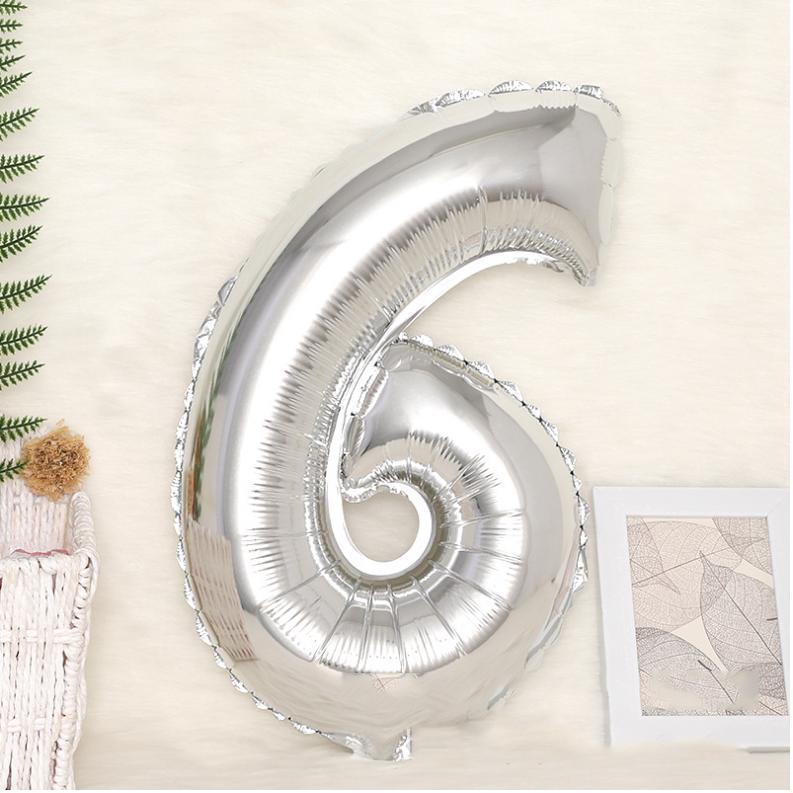 16\ inch Giant Rose Gold Birthday Heliu Folie Mylar Număr mare Balon Decoratiuni de nuntă