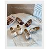 Girls' Solid Color Flats2026Spring and Summer New Models of Children's Loafers for Small, Medium, and Large Kids, Simple Children's Leather Shoes,