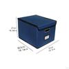 Collapsible Storage Container with Lids for Bathroom And Home Organization of Towels Clothes Books