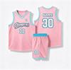 Custom Basketball Uniforms Made Men's Sleeveless Solid Heat-Transfer Printed 100% Polyester High Quality Breathable Quick Dry