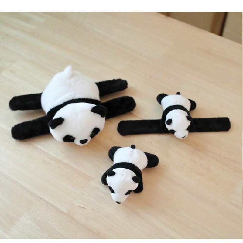 Cute Giant Panda Doll Snap Ring Bracelet Toy Plush Doll Hug Wrist Chengdu Base Souvenir