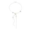 Fashion Geometric Necklace Metal Sequin Long Pendant Necklace Vintage Tassel Necklace  Daily Wear