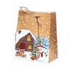 10pcs Drawstring Closure Gift Wrapping Bags Thicken Snowman Gift Bags  Party Decoration